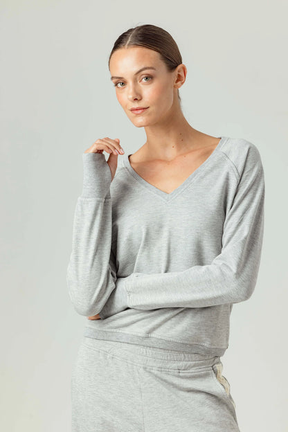 Sundays - Petra Top - Fog Heather Grey