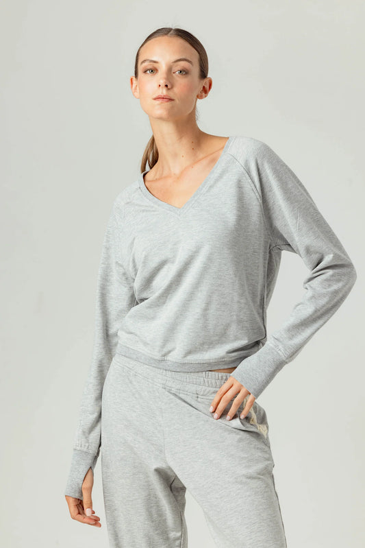 Sundays - Petra Top - Fog Heather Grey