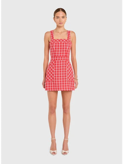 Ace Dress in Plaid - Red