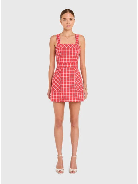 Ace Dress in Plaid - Red
