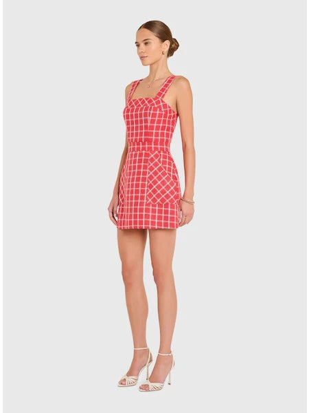 Ace Dress in Plaid - Red