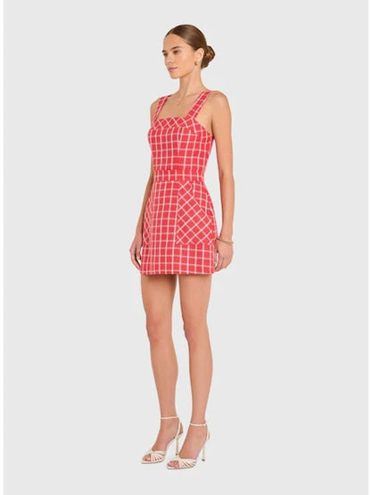 Ace Dress in Plaid - Red
