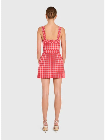 Ace Dress in Plaid - Red