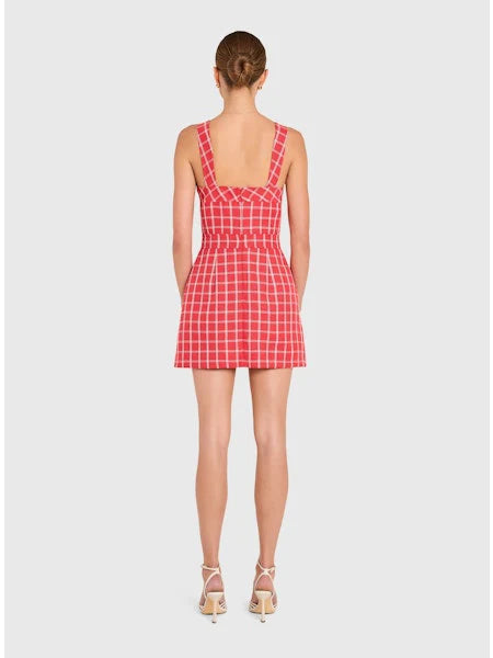 Ace Dress in Plaid - Red