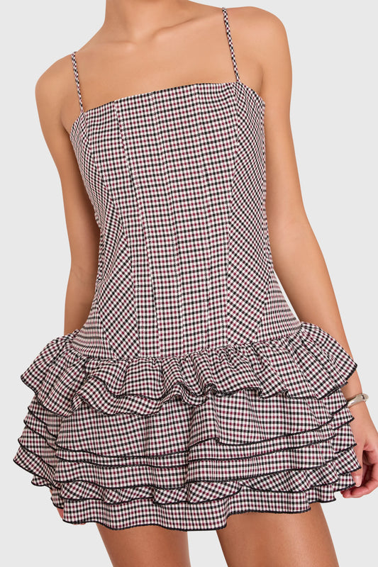 Laureline Romper - Cambridge Plaid