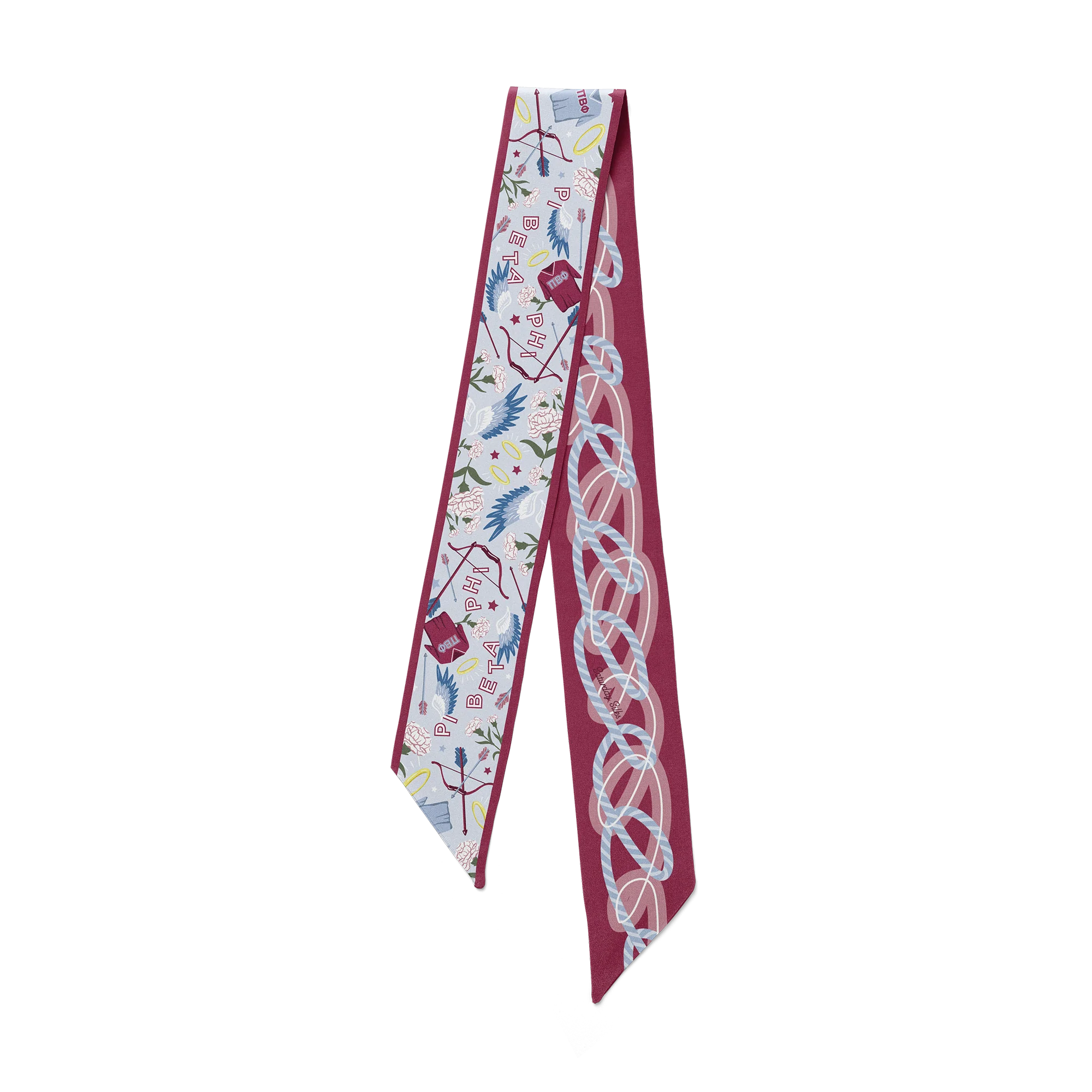 Saturday Silks - Pi Beta Phi Skinny Scarf