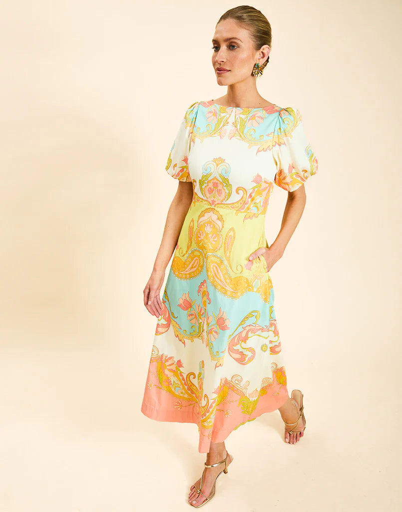 Pippa Midi Dress - Venetian Paisley