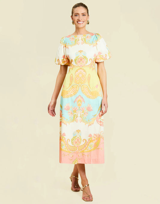Pippa Midi Dress - Venetian Paisley