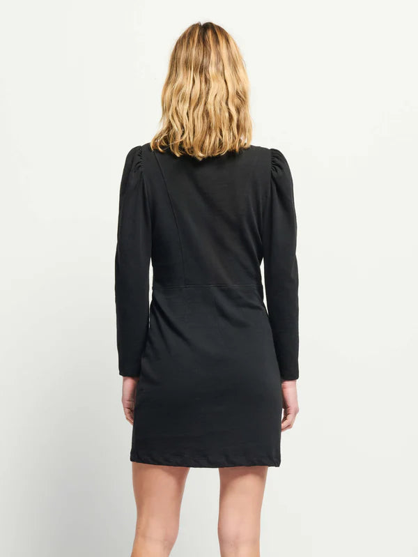 NATION LTD - Rae Placket Front Dress - Jet Black