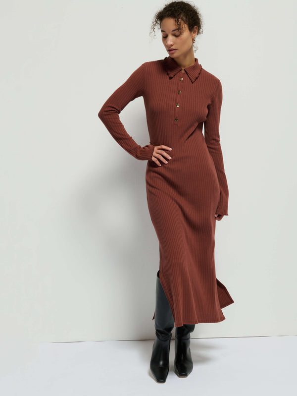 NATION LTD - Rennie Dress - Cinnamon