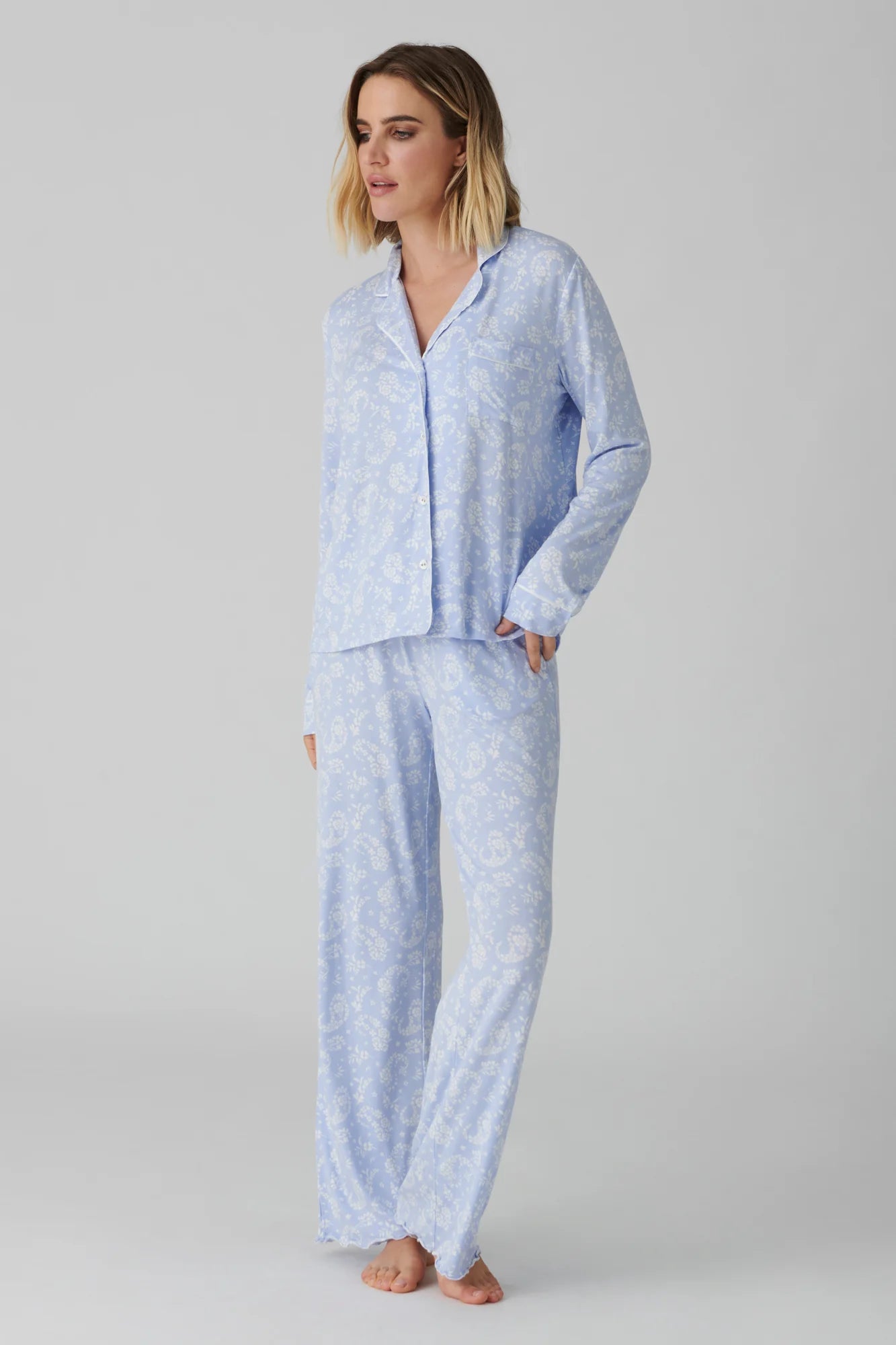 P.J. Salvage - Pretty In Paisley P.J. Set - Blue Whisper