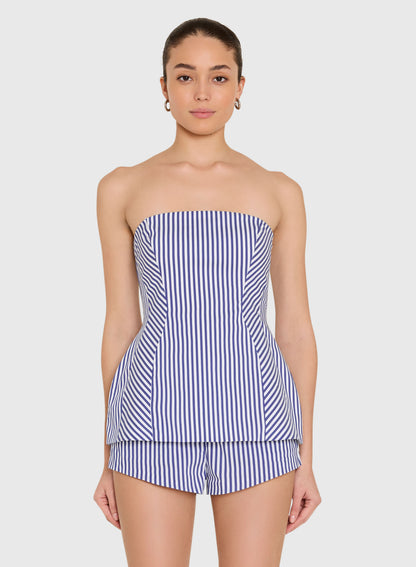 Linda Top - Blue Ivory