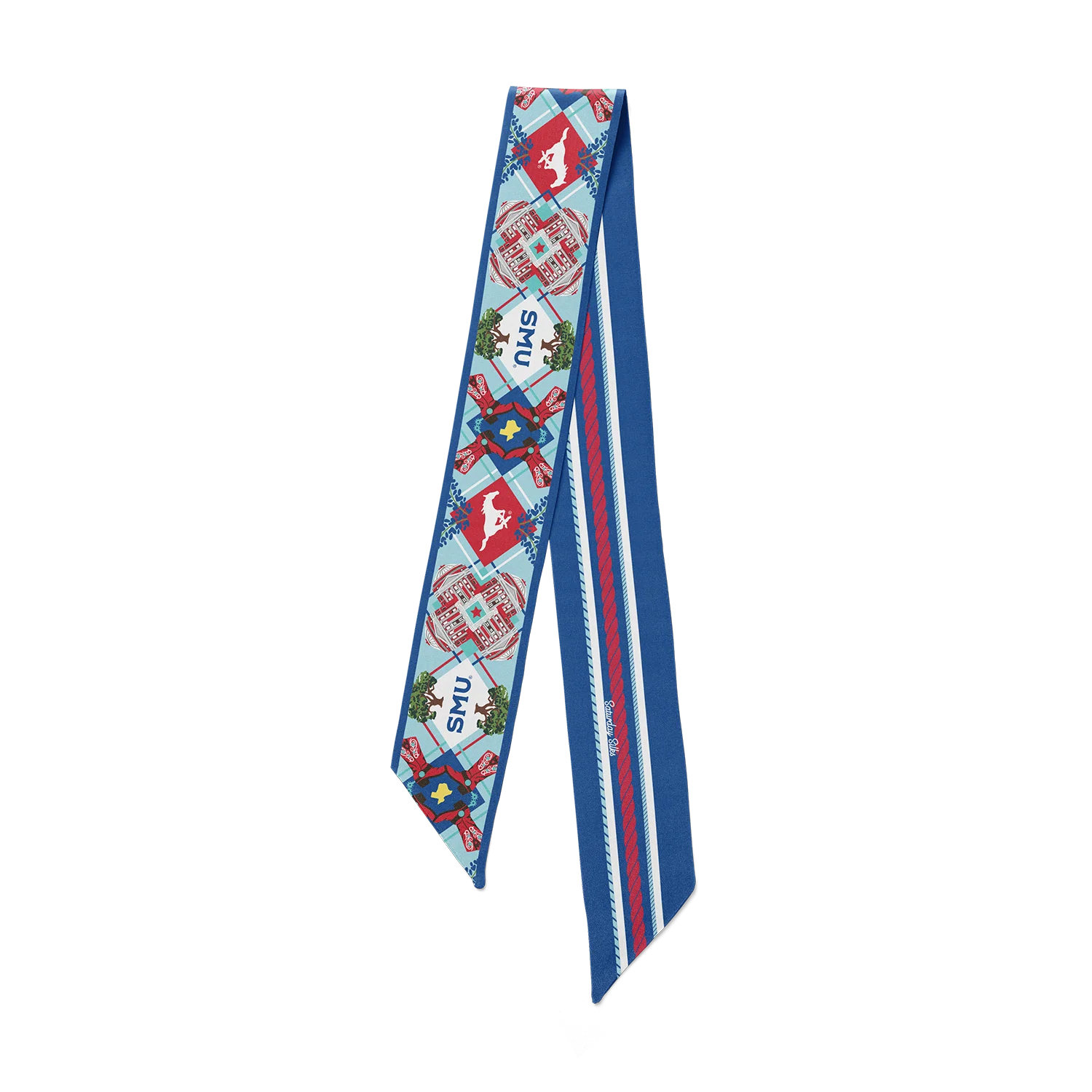 Saturday Silks - All-Star Skinny Scarf - SMU