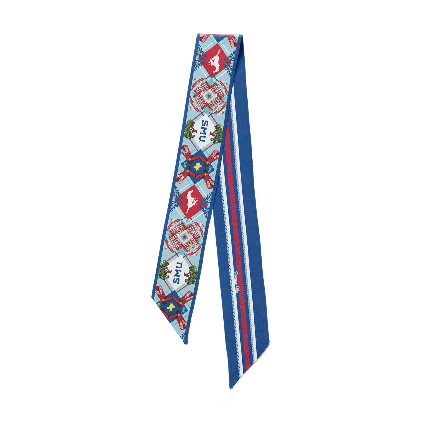 Saturday Silks - All-Star Skinny Scarf - SMU
