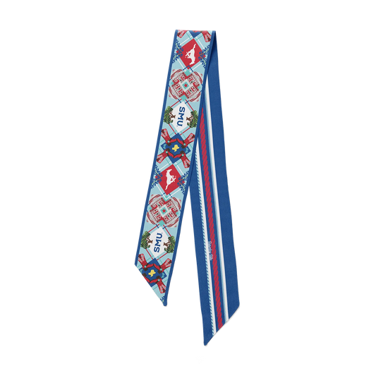 Saturday Silks - All-Star Skinny Scarf - SMU