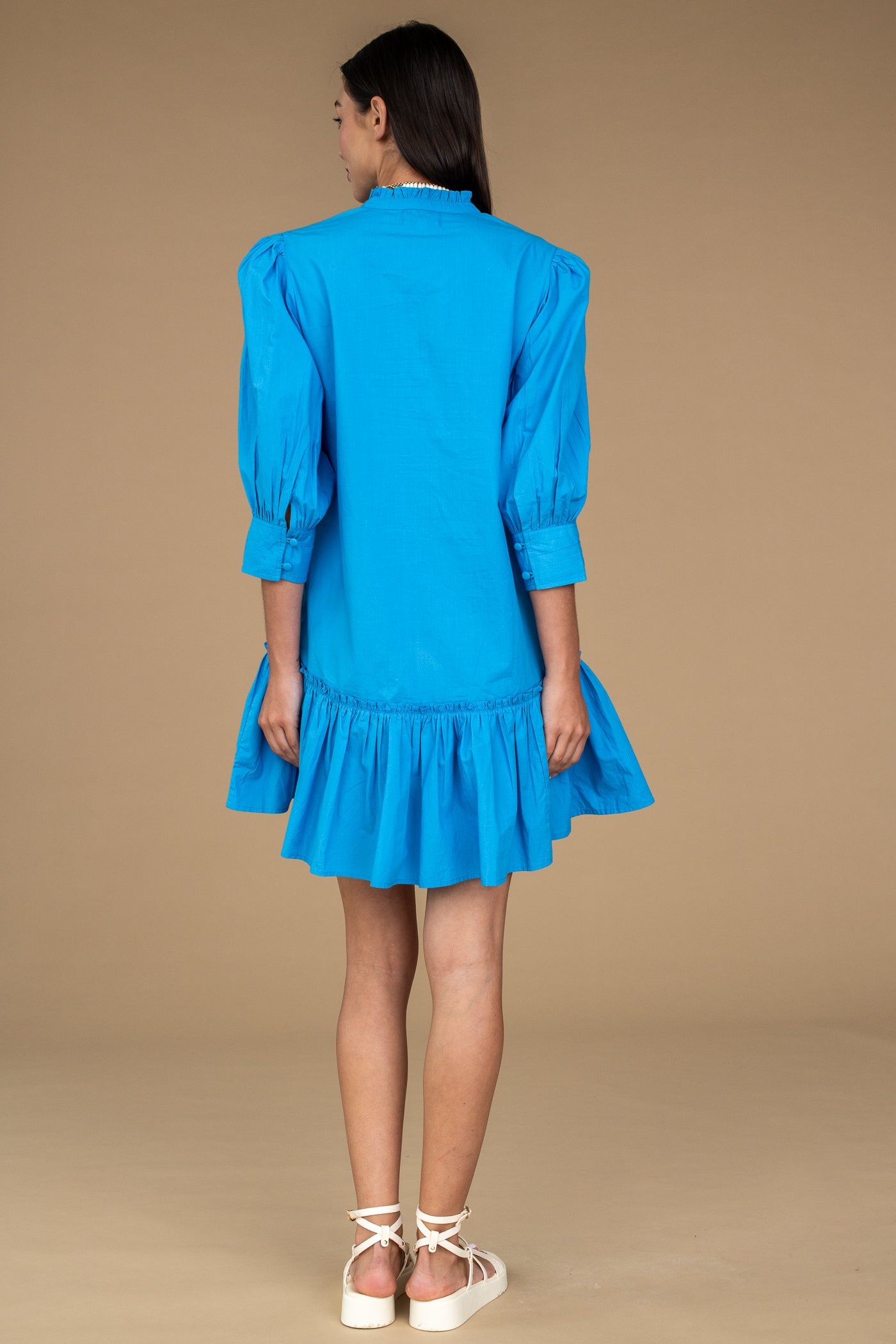 Olivia James - Chloe Dress in Mykonos Blue