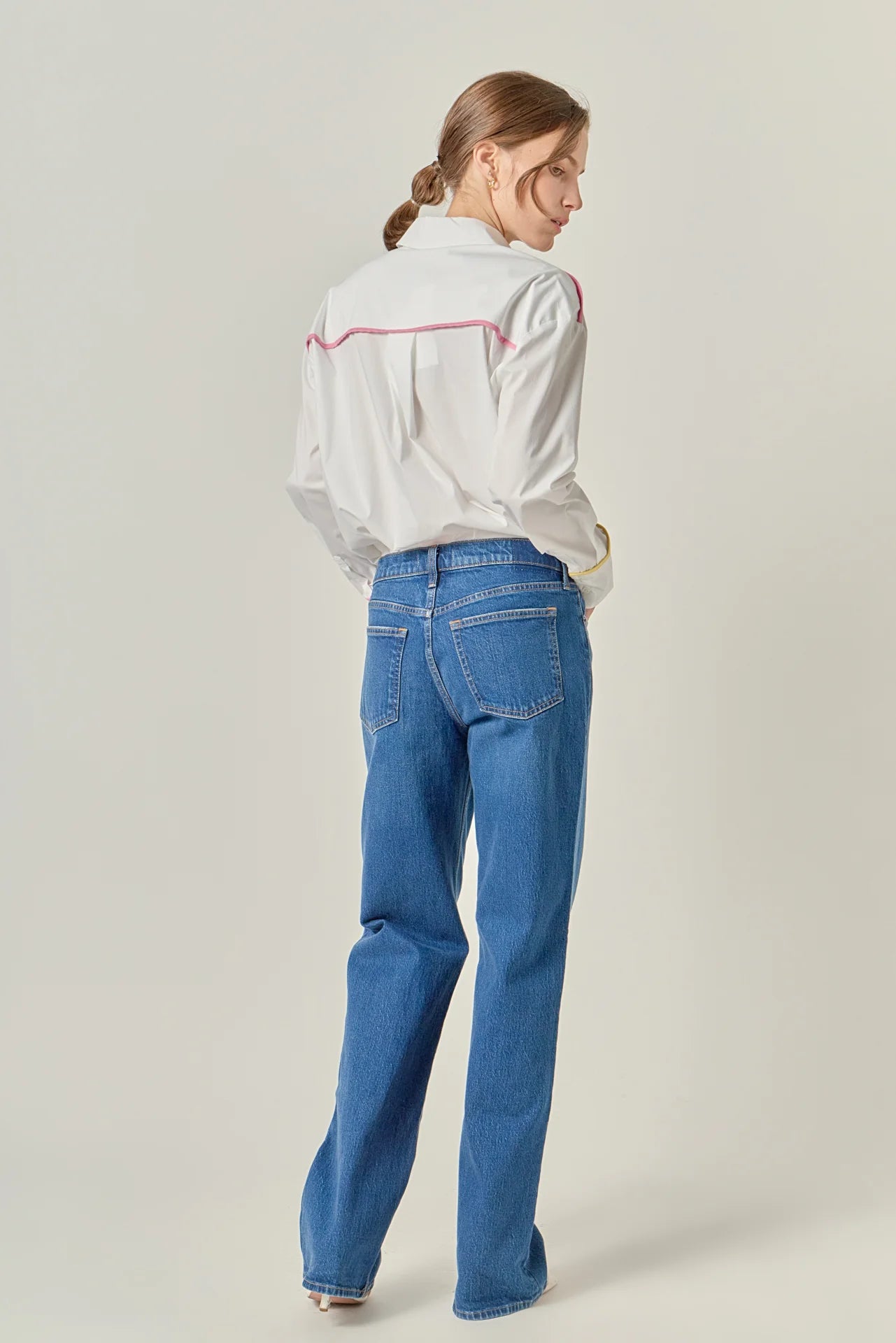 Flat Binding Detailed Shirt - Multi