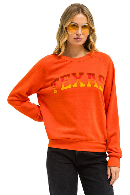 Aviator Nation - University of Texas Crew Sweatshirt - Orange