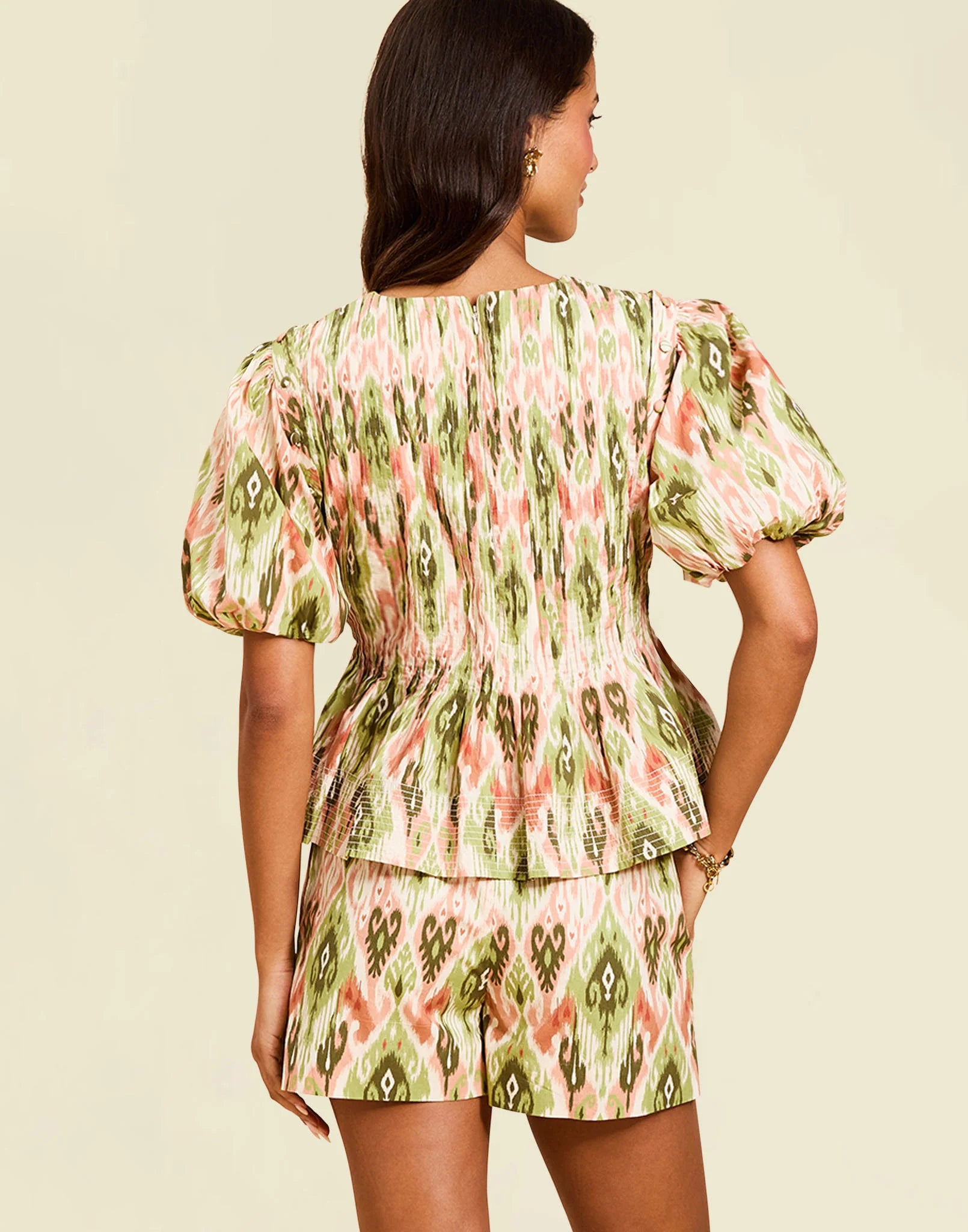 Santa Fe Convertible Top - Sweet Pea Ikat