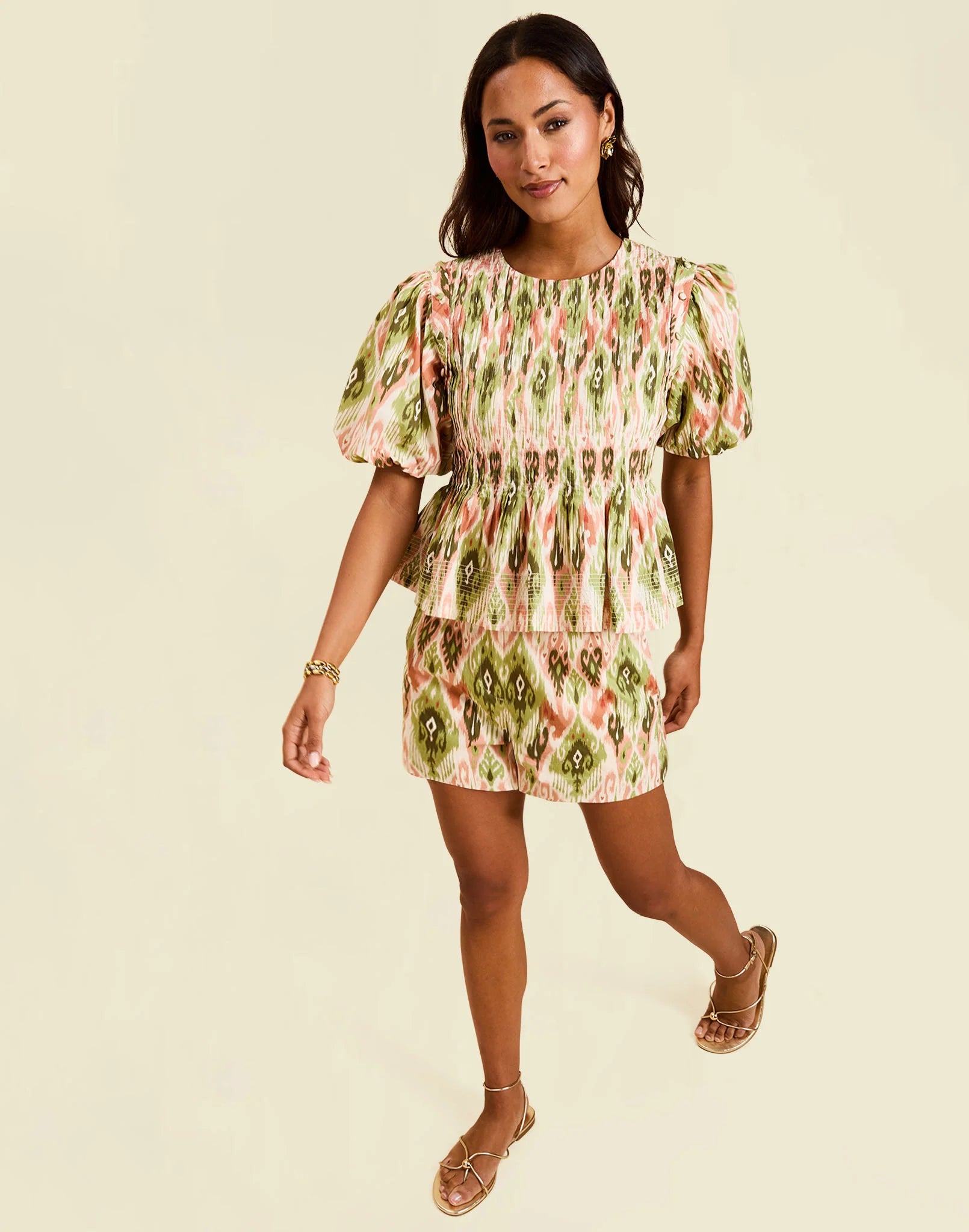 Santa Fe Convertible Top - Sweet Pea Ikat