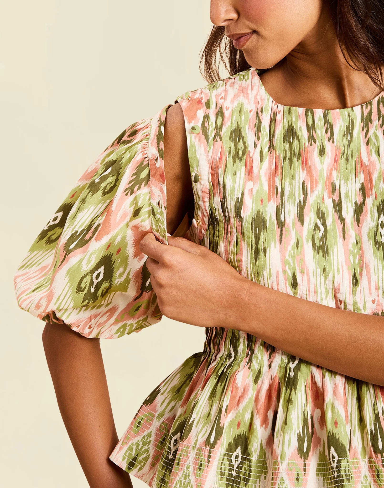 Santa Fe Convertible Top - Sweet Pea Ikat