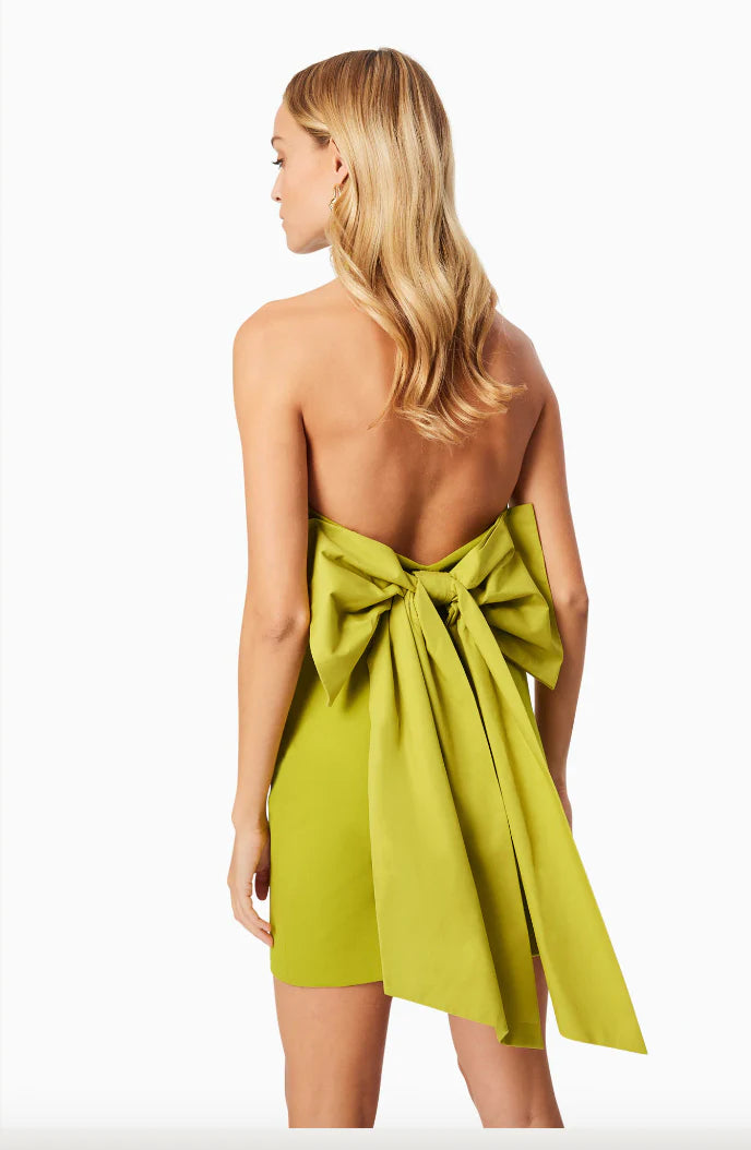 ELLIATT - Eden Cocktail Mini Dress in Chartreuse