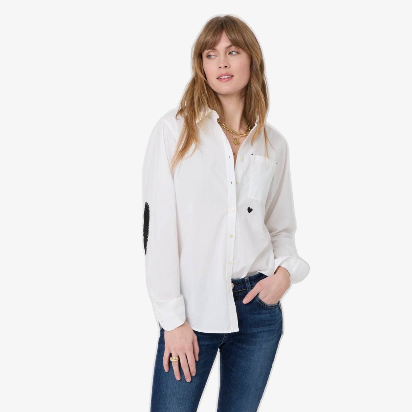 KERRI ROSENTHAL - Mia Shirt Core Classic - White