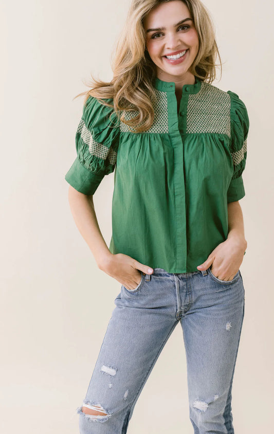 LaRoque - Sutton Blouse - Green