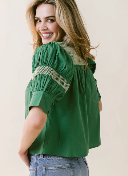 LaRoque - Sutton Blouse - Green