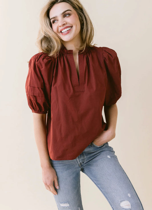 LaRoque - Alix Blouse - Garnet