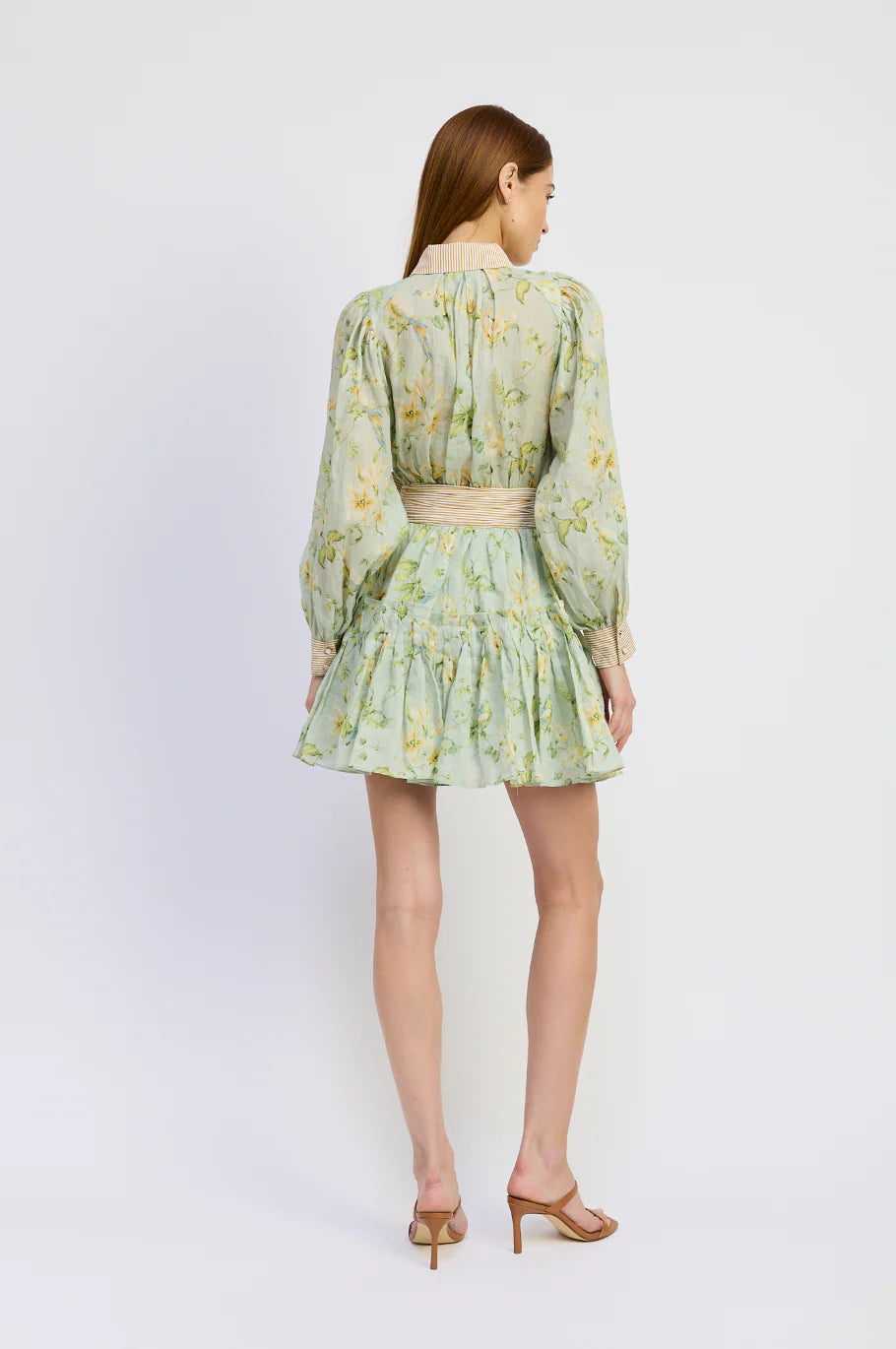 Rylee Mini Dress - Sage Olive Yellow