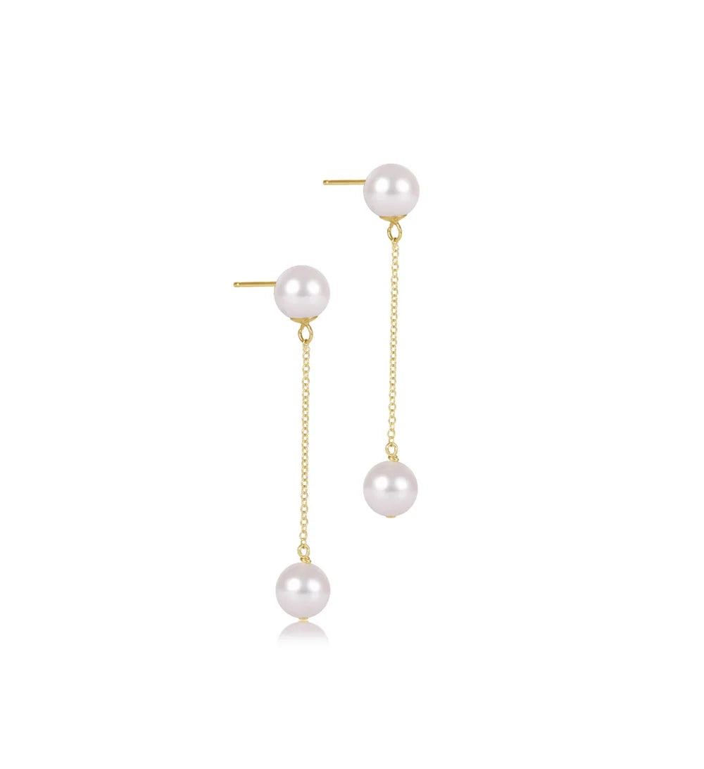 Simplicity Chain Gold Drop - Pearl 6mm