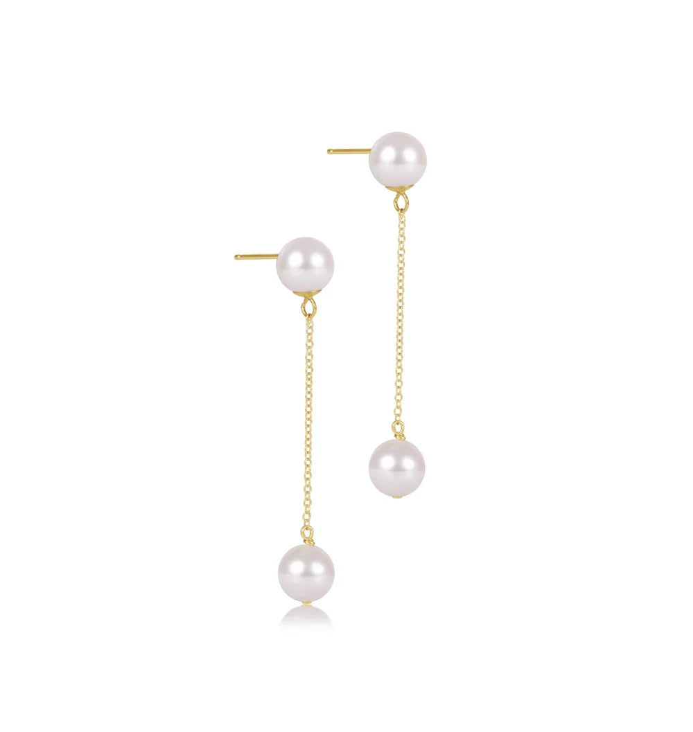 Simplicity Chain Gold Drop - Pearl 8mm