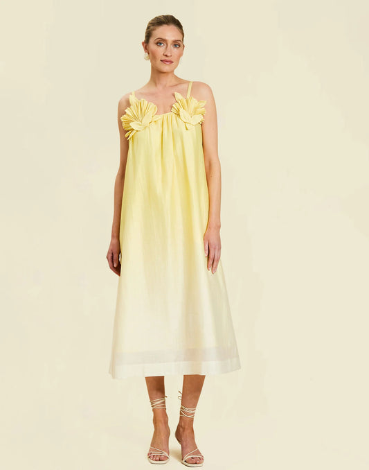 Solenn Midi Dress - Vanilla Sunrise