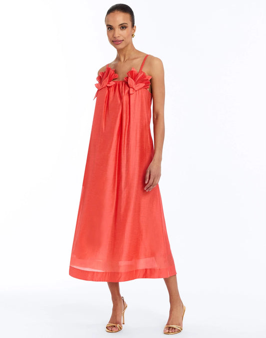 Mestiza - Solenn Midi Dress - Sunkissed Coral