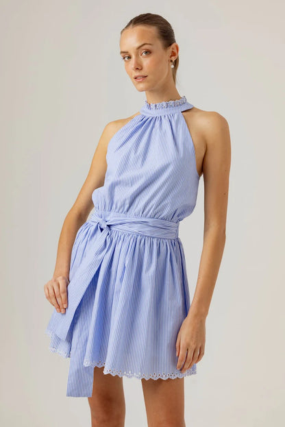 Sundays - Stripe Lizette Dress - Blue Stripe