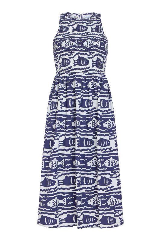 Stroll Dress - Fish Print