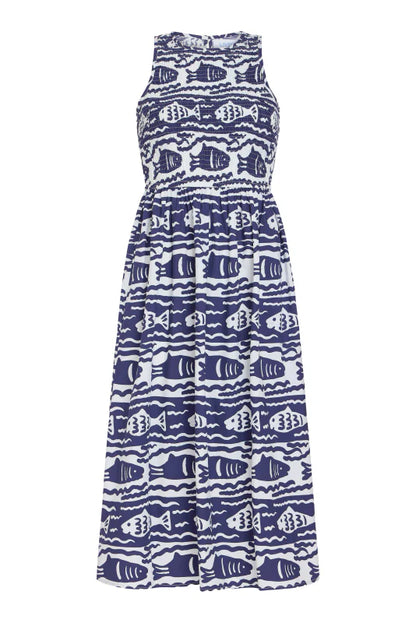 Stroll Dress - Fish Print