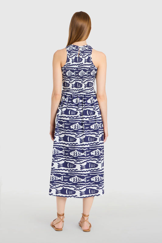 Stroll Dress - Fish Print