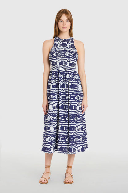 Stroll Dress - Fish Print