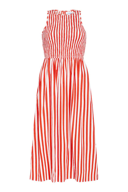 Stroll Dress - Red Stripes