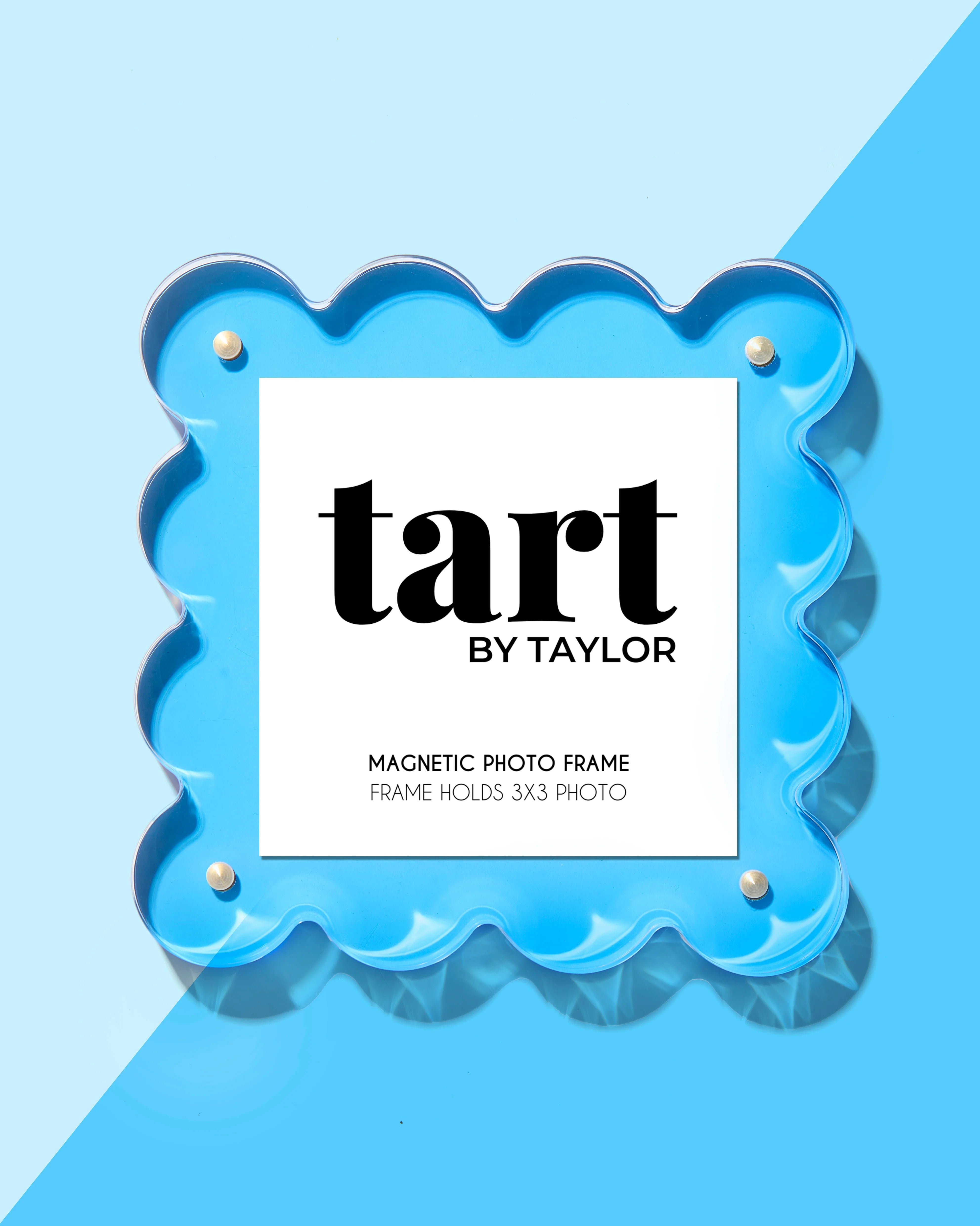 Neon Blue Mini Acrylic Picture Frame