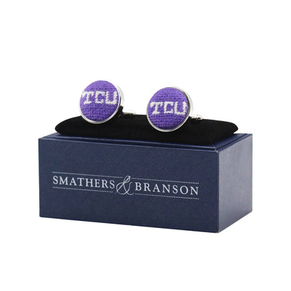 TCU Cufflinks (Purple)