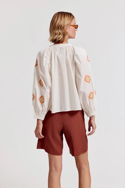 The Shirt - The Minka Shirt - Cream/Orange