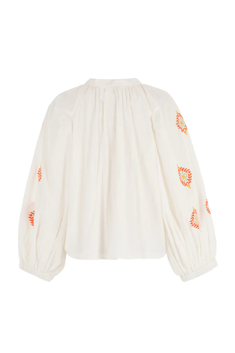 The Shirt - The Minka Shirt - Cream/Orange