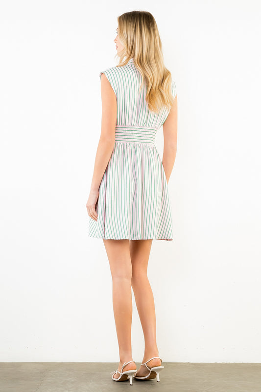 Stripe Dress - Pink