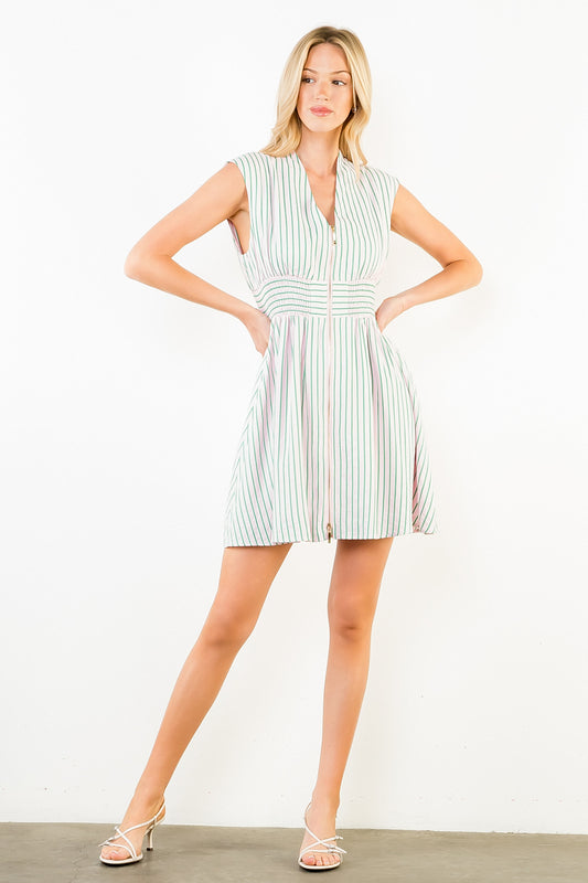 Stripe Dress - Pink