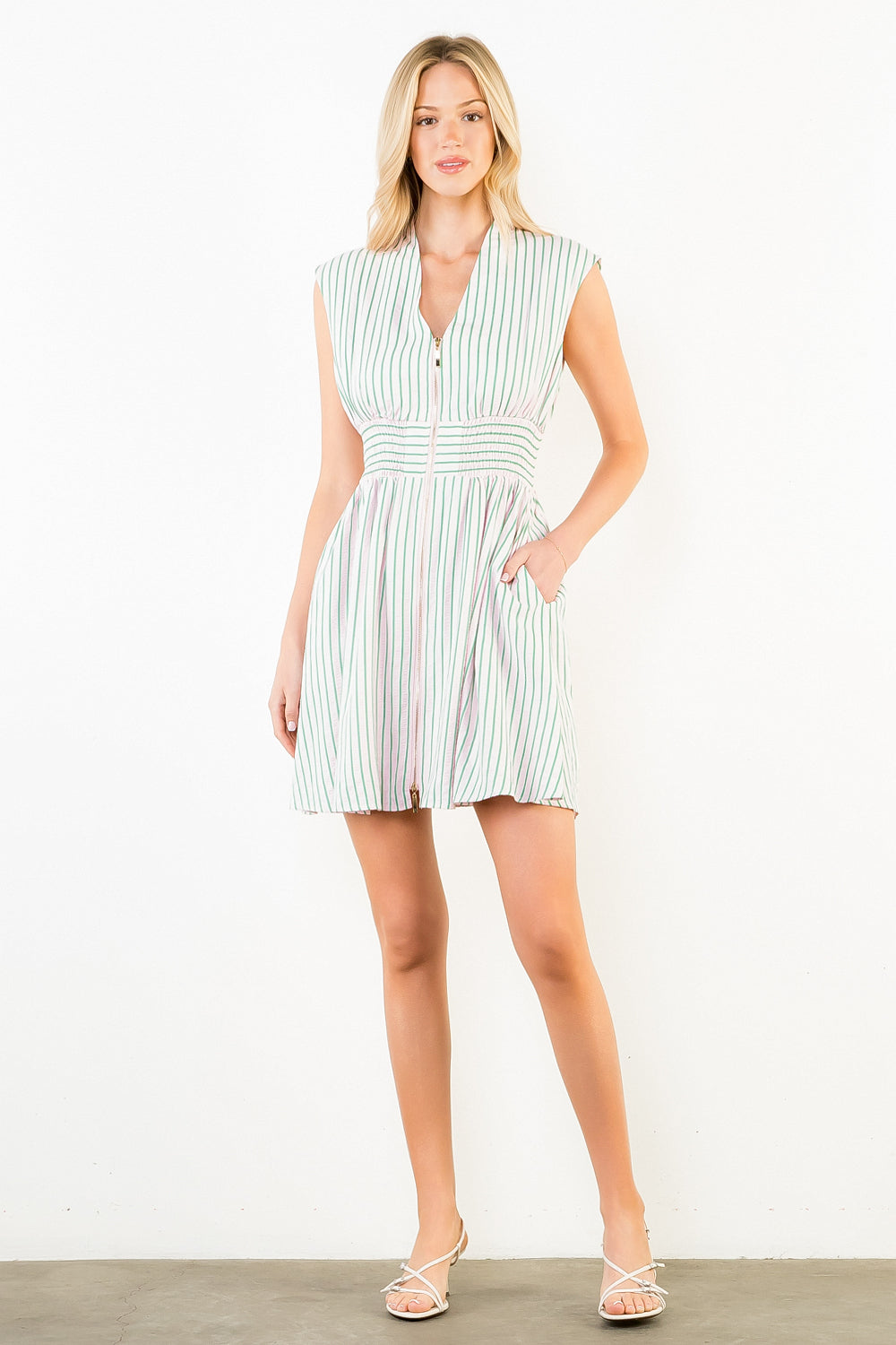 Stripe Dress - Pink
