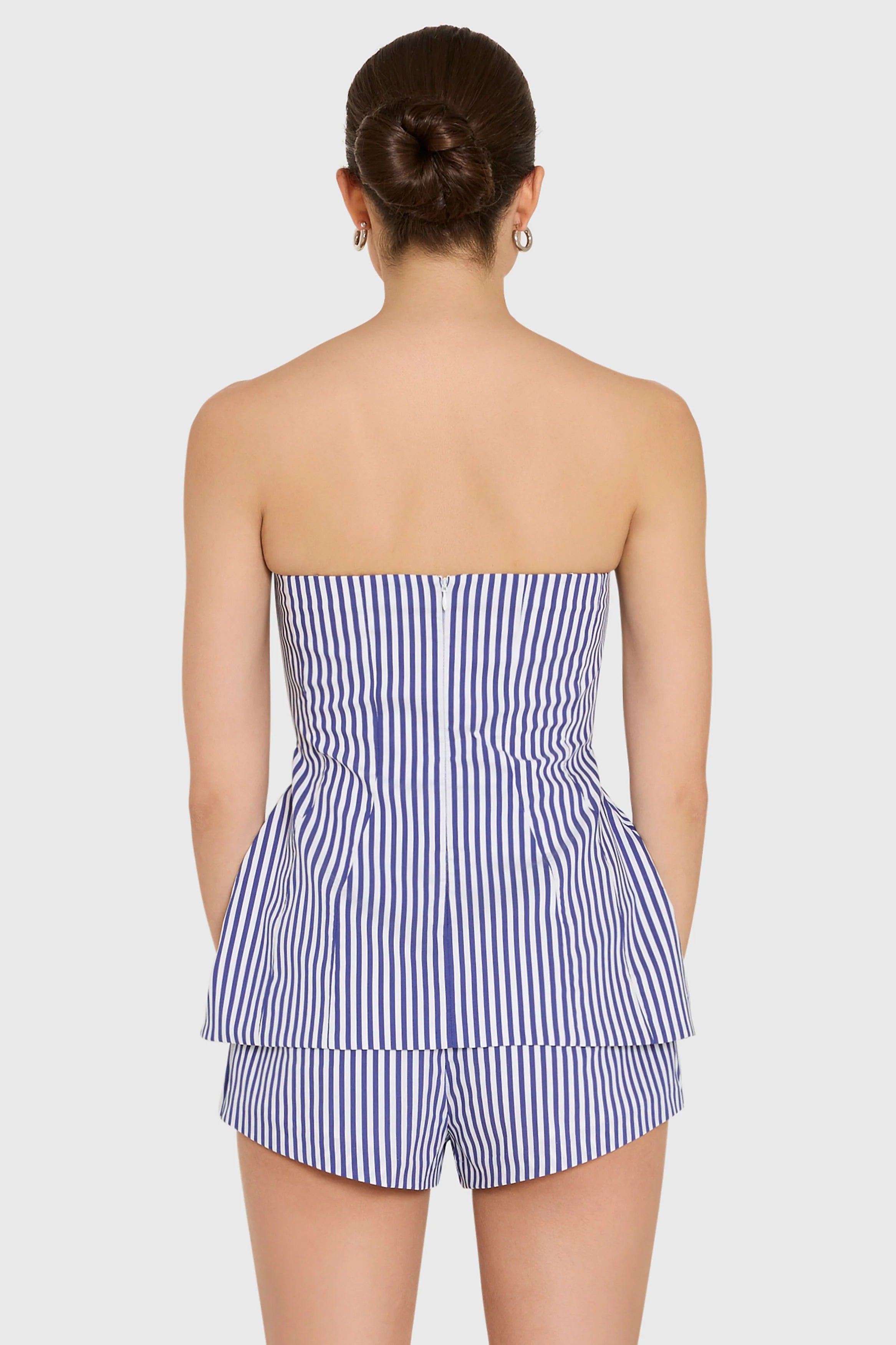 Linda Top in Bayhaven Stripe - Blue Ivory