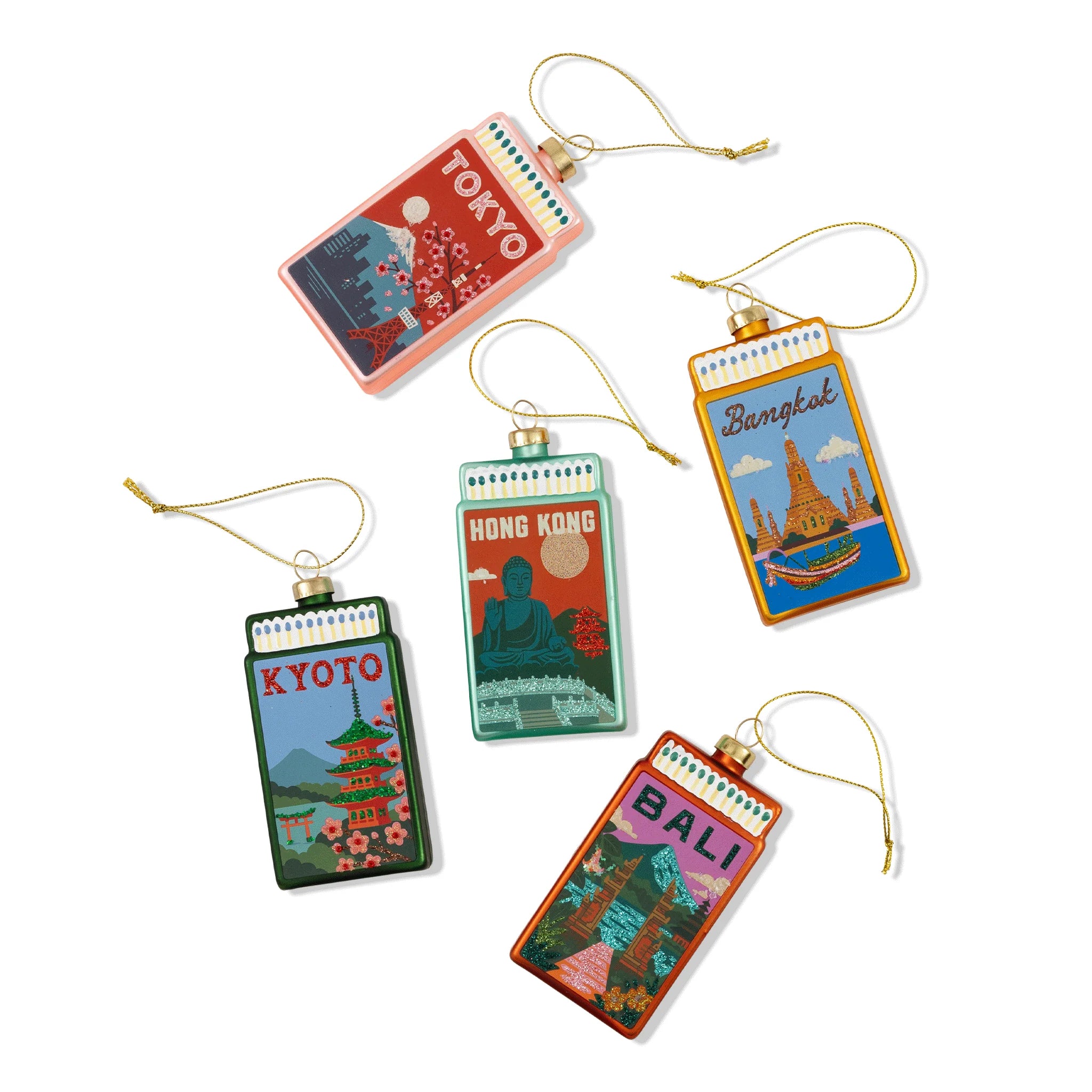Matchbook Ornament - Kyoto